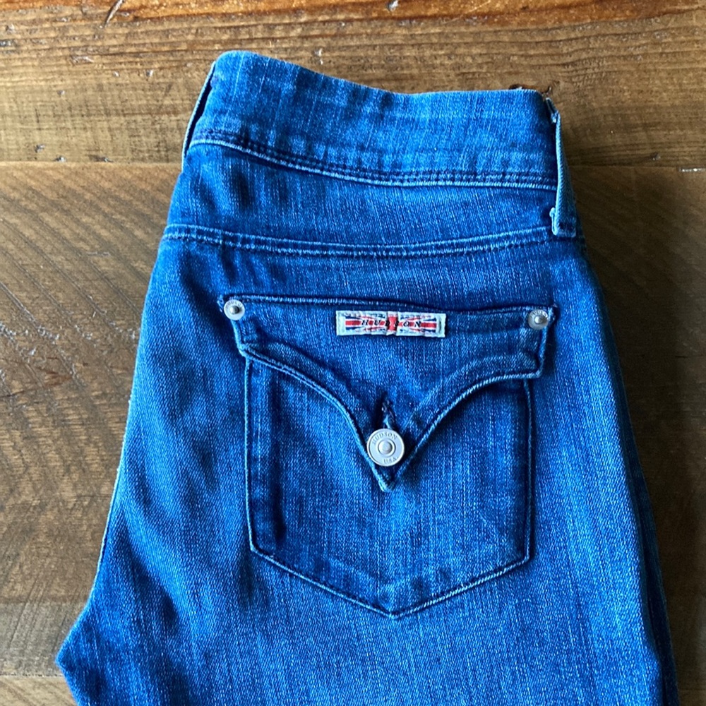 HUDSON Collin Flap Skinny Ankle Jeans in Numa Wash, size 27